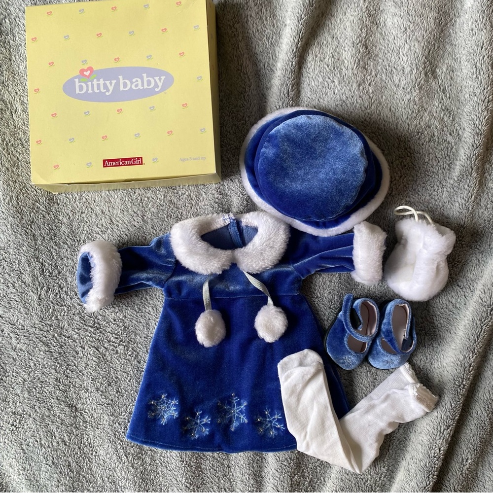 American Girl Bitty Baby Blue Winter Outfit